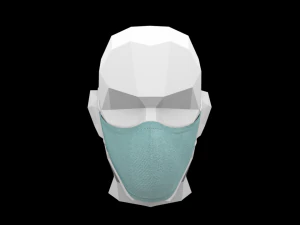 medical face mask 3D Model