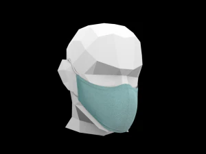 medical face mask 3D Model