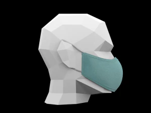 medical face mask 3D Model