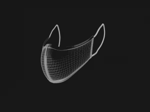 medical face mask 3D Model