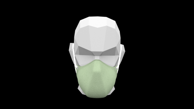 surgical mask Modelo 3D .c4d .max .obj .3ds .fbx .stl .blend 