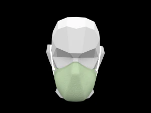 chirurgische Maske 3D Modell