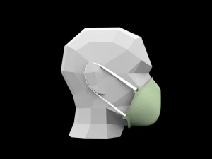 surgical mask 3D Model