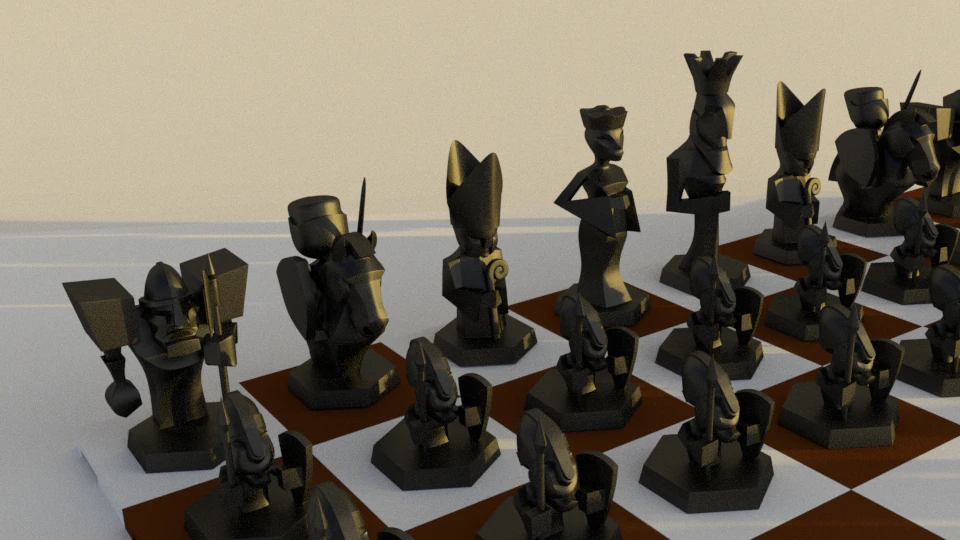 chess 3D Print Model .c4d .max .obj .3ds .fbx .stl .blend 
