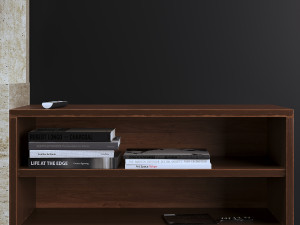 fireplace with wooden niches 3D Model