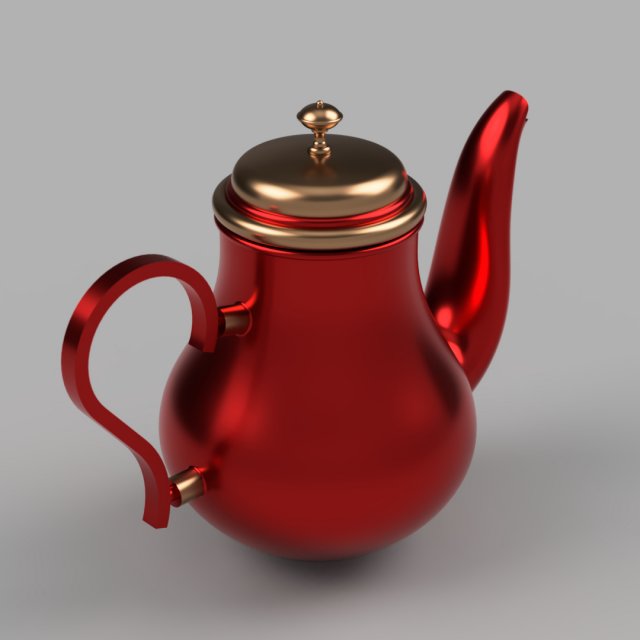 teapot 3D Model .c4d .max .obj .3ds .fbx .stl .blend 