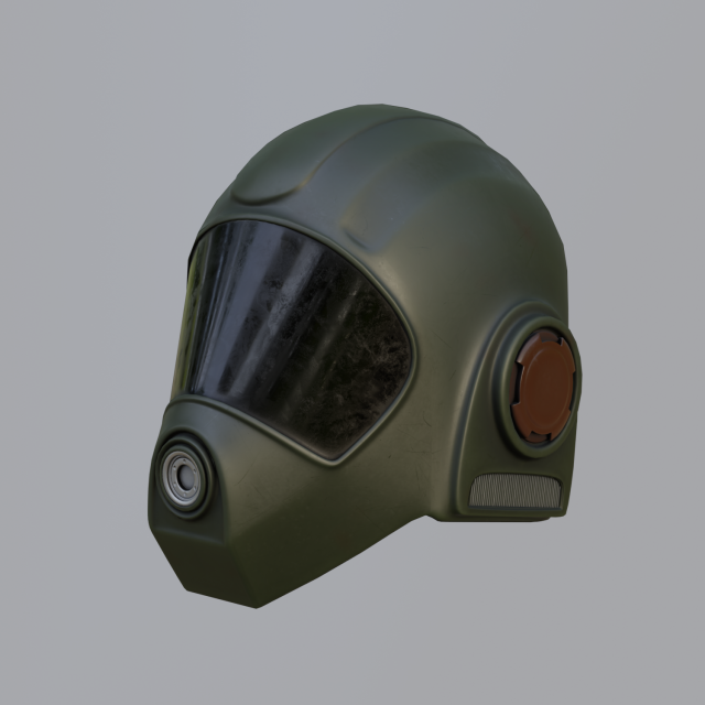 Futuristic helmet 3D 模型 .c4d .max .obj .3ds .fbx .stl .blend 