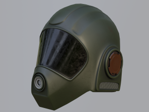 Futuristic helmet 3D Model