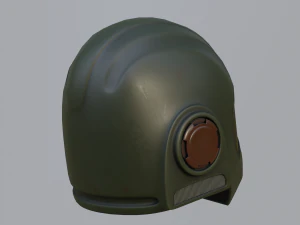Futuristic helmet 3D Model