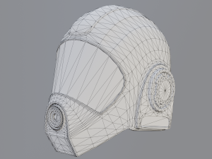 Futuristic helmet 3D 模型