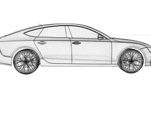audi a7 2015 Modelo 3D