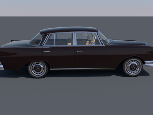 mercedes-benz w111 220s 3D मॉडल