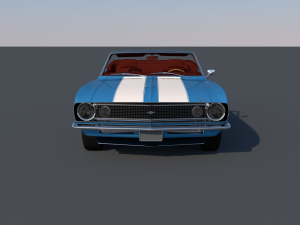 chevrolet camaro z28 convertible 1967 Modello 3D