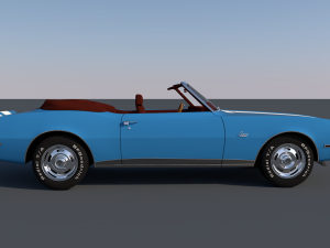 chevrolet camaro z28 convertible 1967 3D Model