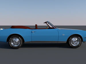 chevrolet camaro z28 convertible 1967 3D Model