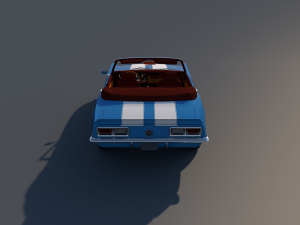 chevrolet camaro z28 convertible 1967 3D Model