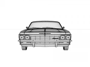 chevrolet impala 1965 3D Model