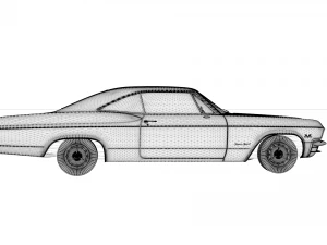 chevrolet impala 1965 3D Model