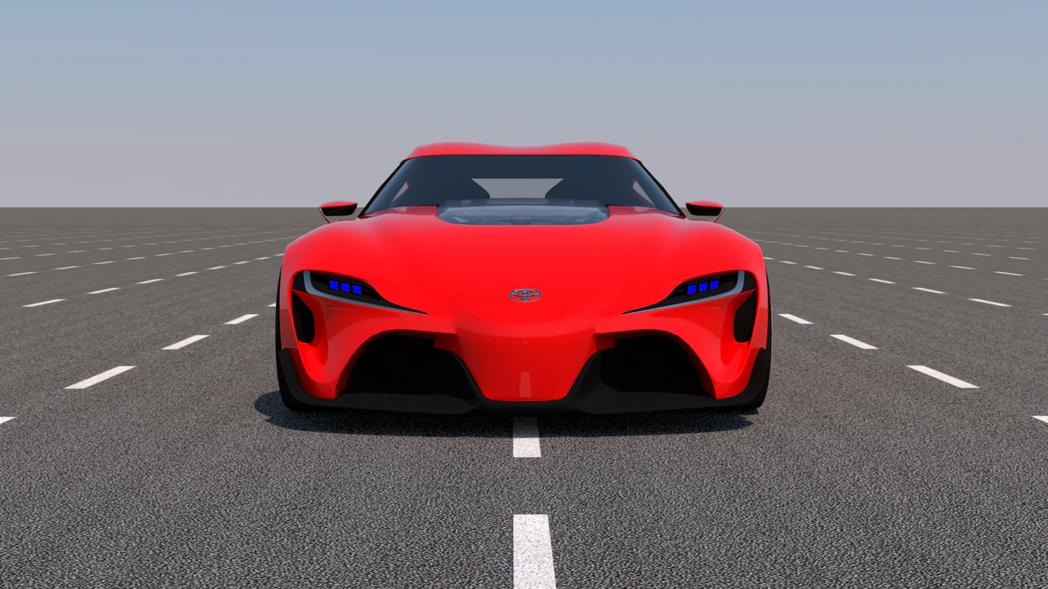 toyota ft-1 2014 3D Model .c4d .max .obj .3ds .fbx .stl .blend 