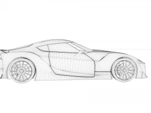 toyota ft-1 2014 3D Model