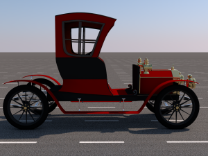 rocket schneider coupe 1909 3D 모델