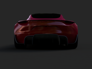 tesla roadster 2020 3D Model