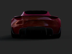 tesla roadster 2020 3D Model