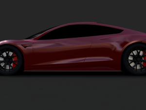 tesla roadster 2020 3D Model