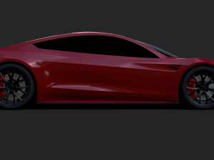 tesla roadster 2020 3D Model