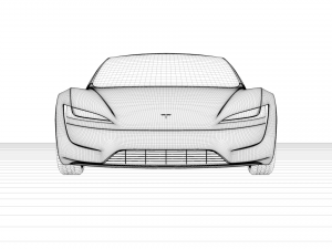 tesla roadster 2020 3D Model