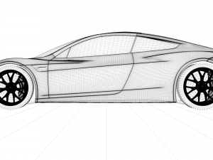tesla roadster 2020 3D Model