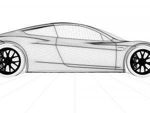 tesla roadster 2020 3D Model