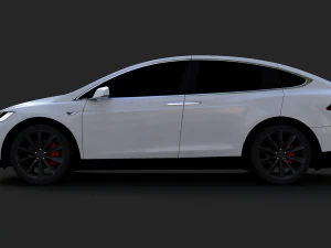 tesla model x 3D Model