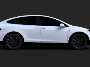 tesla model x 3D Model