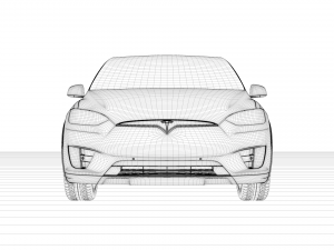 tesla model x 3D Model
