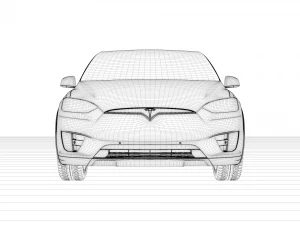 tesla model x 3D Model