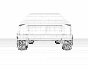 tesla cybertruck 3D 모델