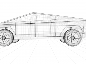 tesla cybertruck 3D 모델