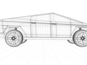 tesla cybertruck 3D 모델