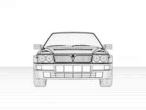 lancia integrale 1933 3D Model