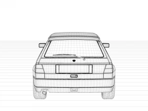 lancia integrale 1933 3D Model