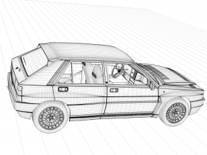 lancia integrale 1933 3D Model