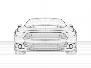 mustang gt500 2015 3D Model