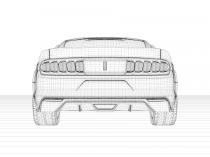 mustang gt500 2015 3D Model