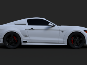 mustang gt500 2015 3D Model