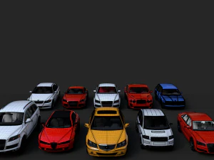 जॉन्टी द्वारा पूर्ण कार पैक 3D मॉडल