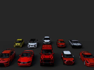full car pack by johnyty 3D Model