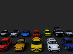 full car pack by johnyty 3D Model