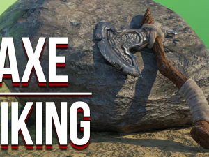 Topór Wikingów Low-poly Model 3D