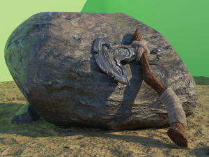 Viking Axe Low-poly 3D Model